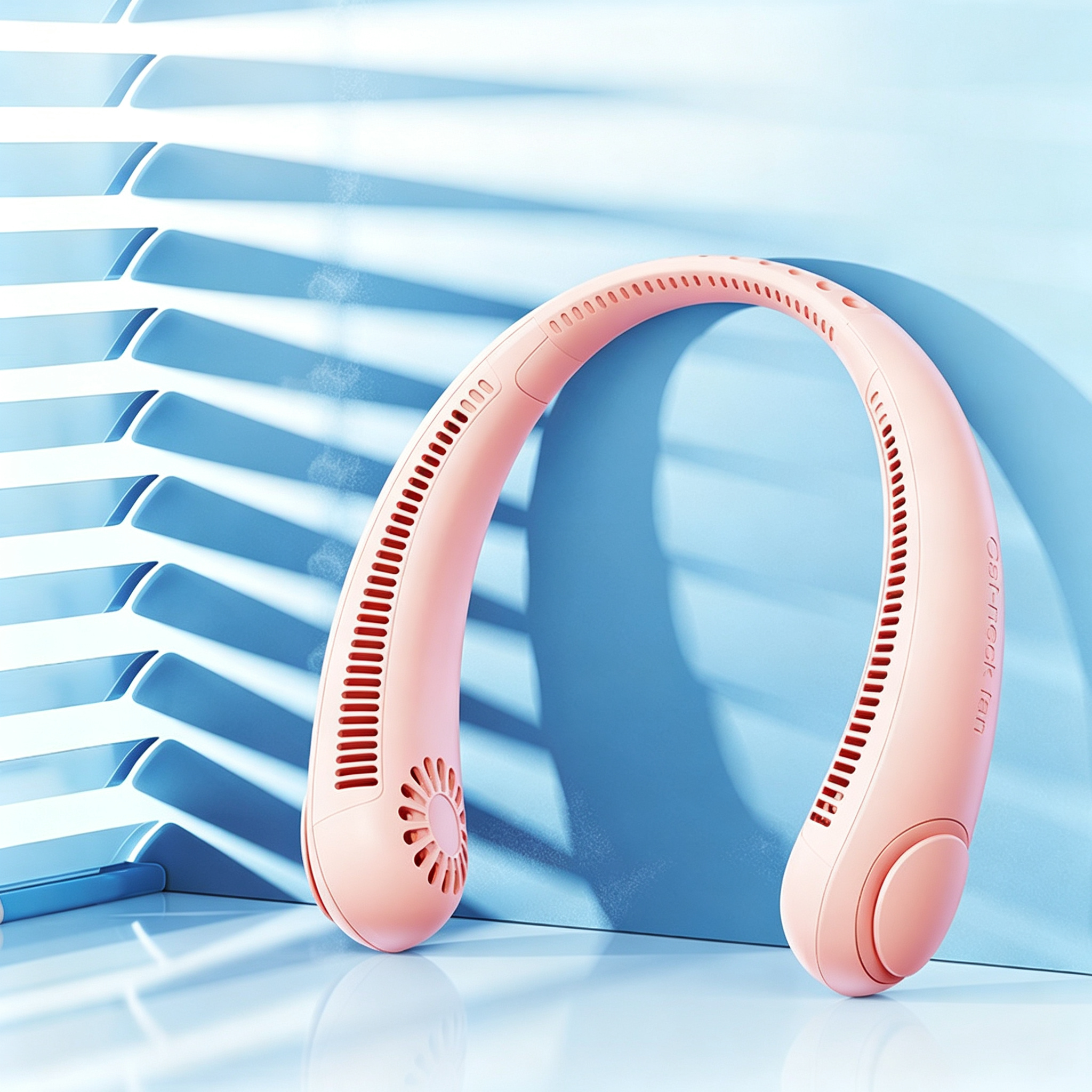USB rechargeable portable neck fan