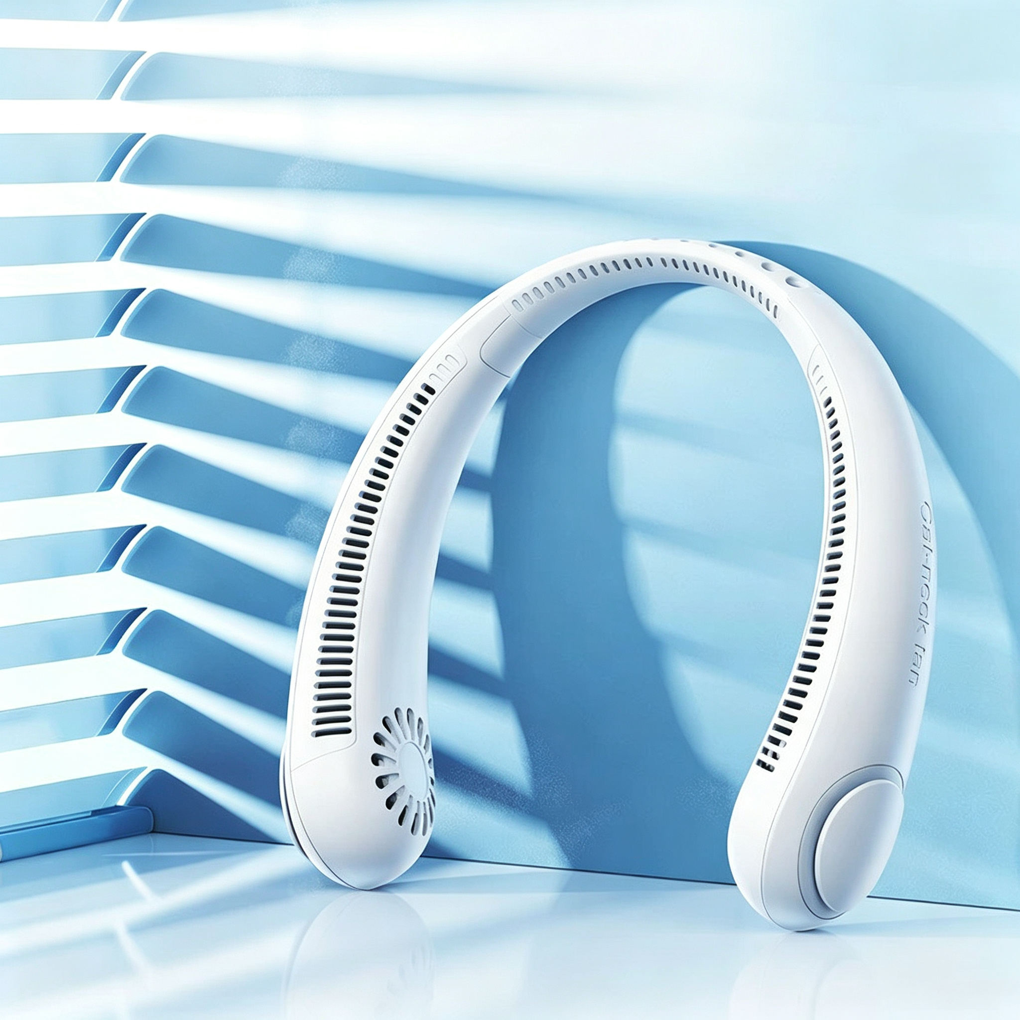 USB rechargeable portable neck fan