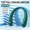 USB rechargeable portable neck fan