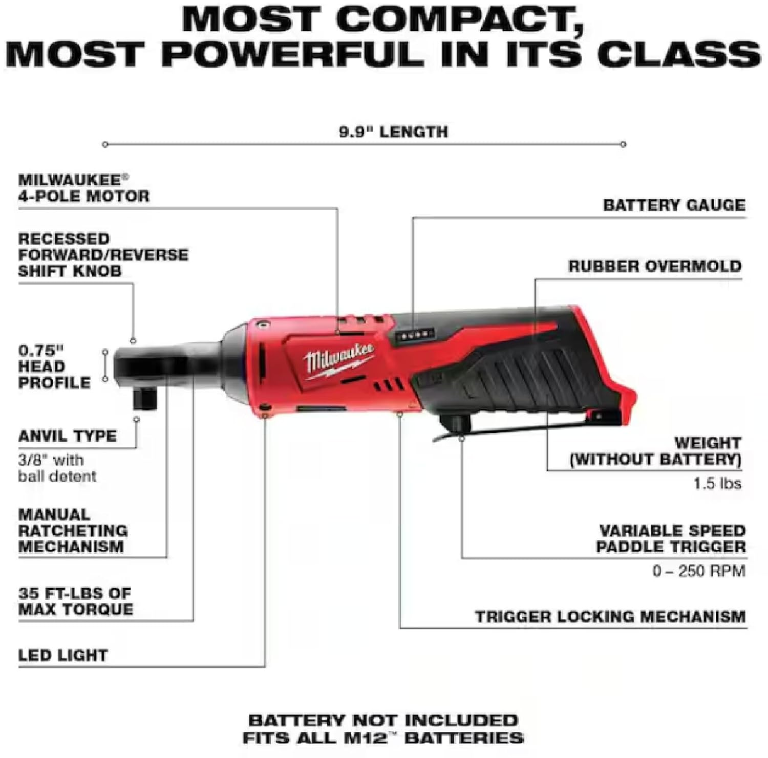 RPM Ratchet w/ Variable Speed Trigger