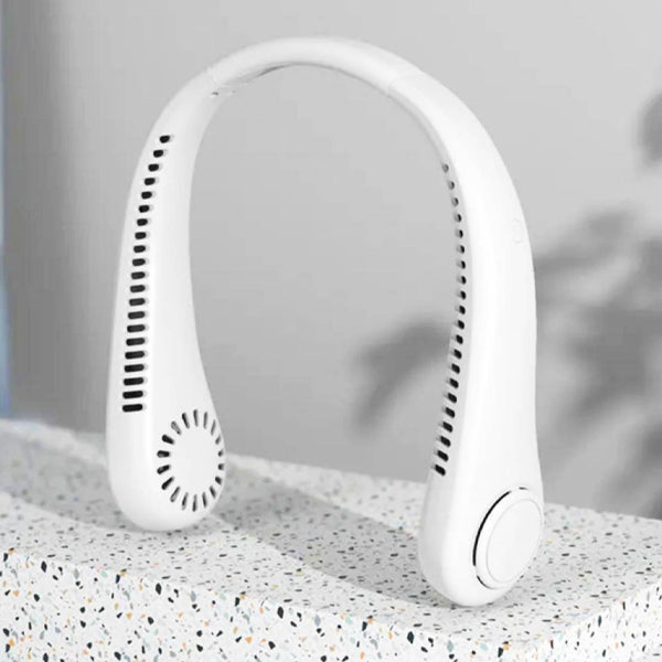 USB rechargeable portable neck fan