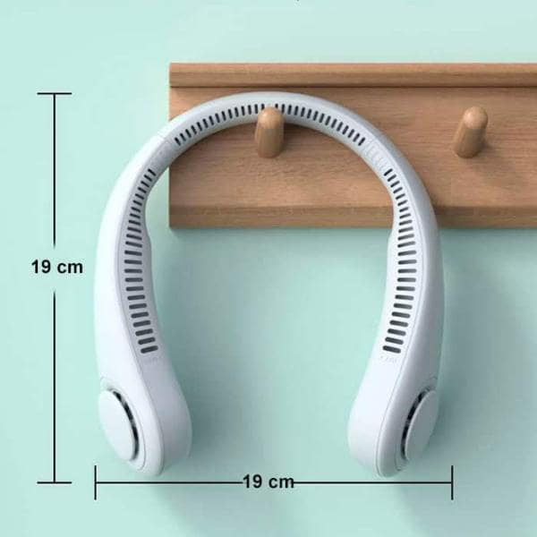 USB rechargeable portable neck fan